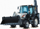 Полноприводный экскаватор-погрузчик