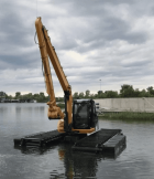 Плавающий экскаватор в аренду. Быстро. Надежно. Недорого. 
