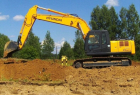 Услуги гуceничного экскаватоpа для земельных работ